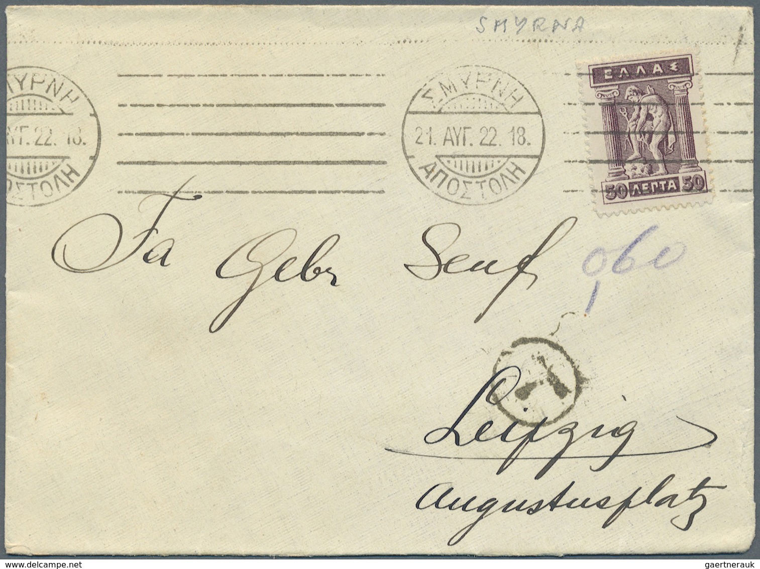 Br/ Griechenland: 1900-1922, 34 covers / cards including good cancellations of italian occupation Dodeca