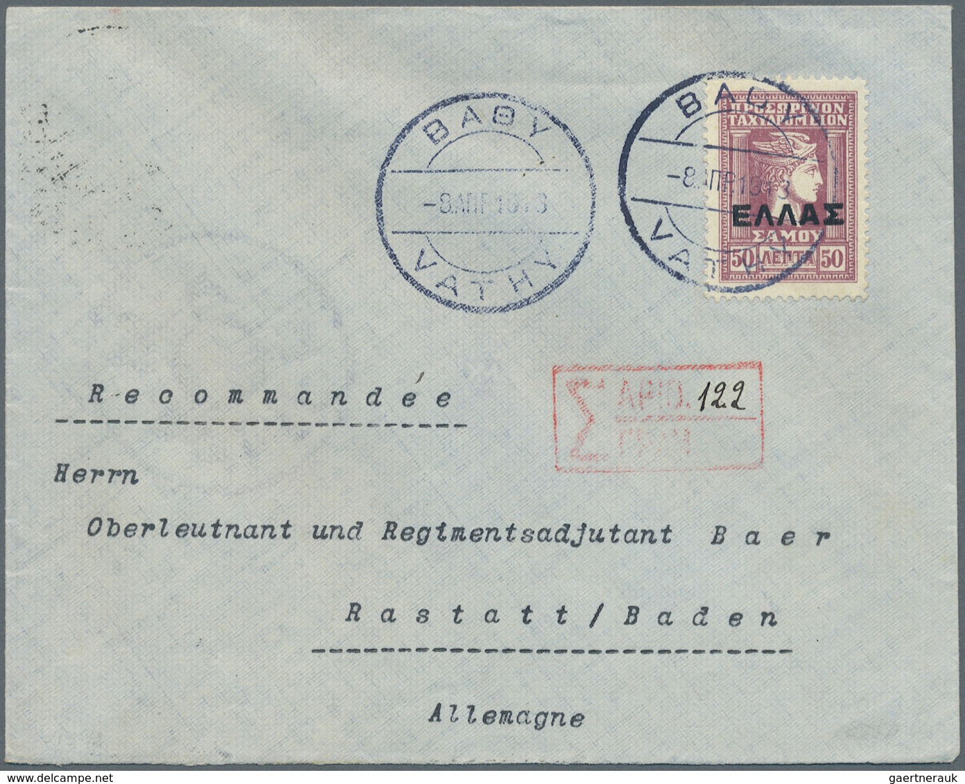 Br/ Griechenland: 1900-1922, 34 covers / cards including good cancellations of italian occupation Dodeca