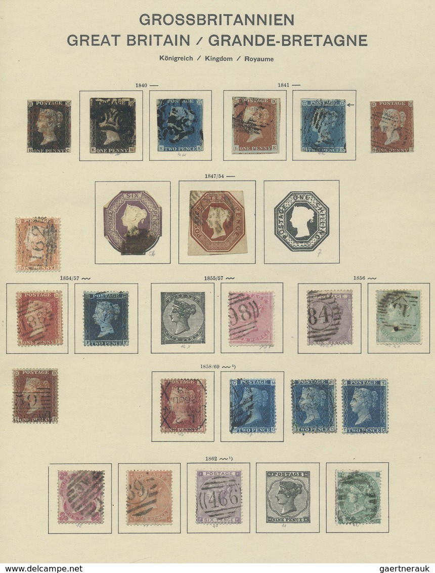 O Grossbritannien Und Kolonien: 1840/1968, Cancelled Solid Ground Stock Collection Beginning With Penn - Autres & Non Classés