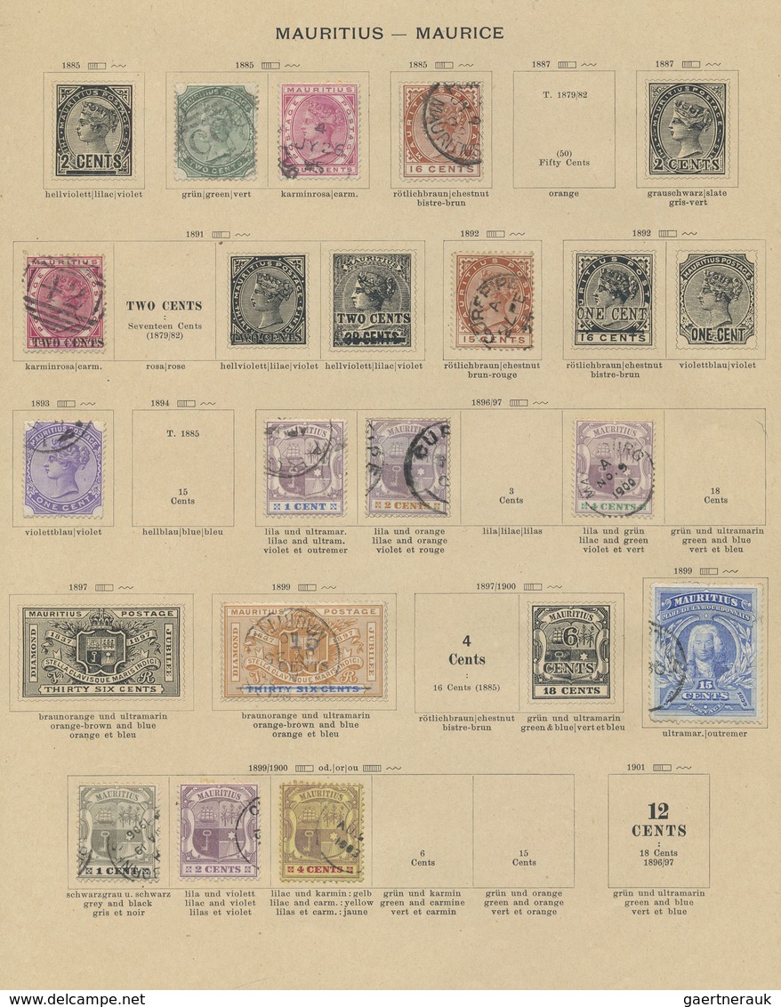 O Grossbritannien Und Kolonien: 1840/1968, Cancelled Solid Ground Stock Collection Beginning With Penn - Autres & Non Classés