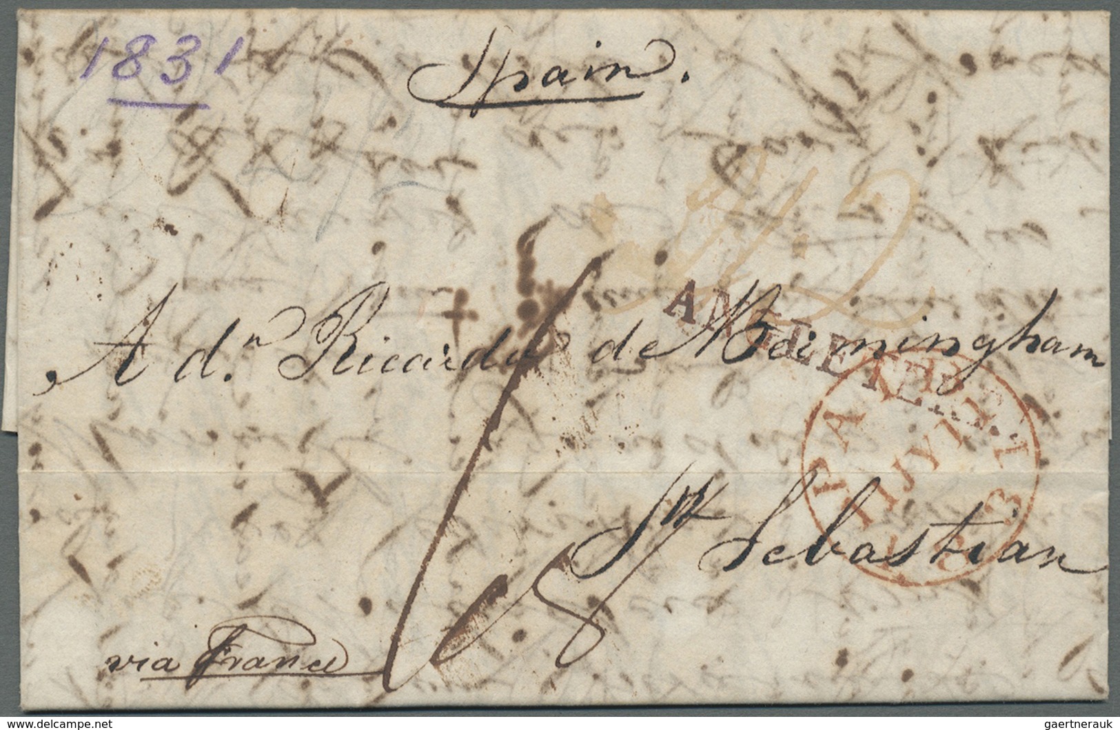 Br Großbritannien - Vorphilatelie: 1791/1850 Ca., 360 Early Covers With A Great Variety Of Cancellation - ...-1840 Préphilatélie