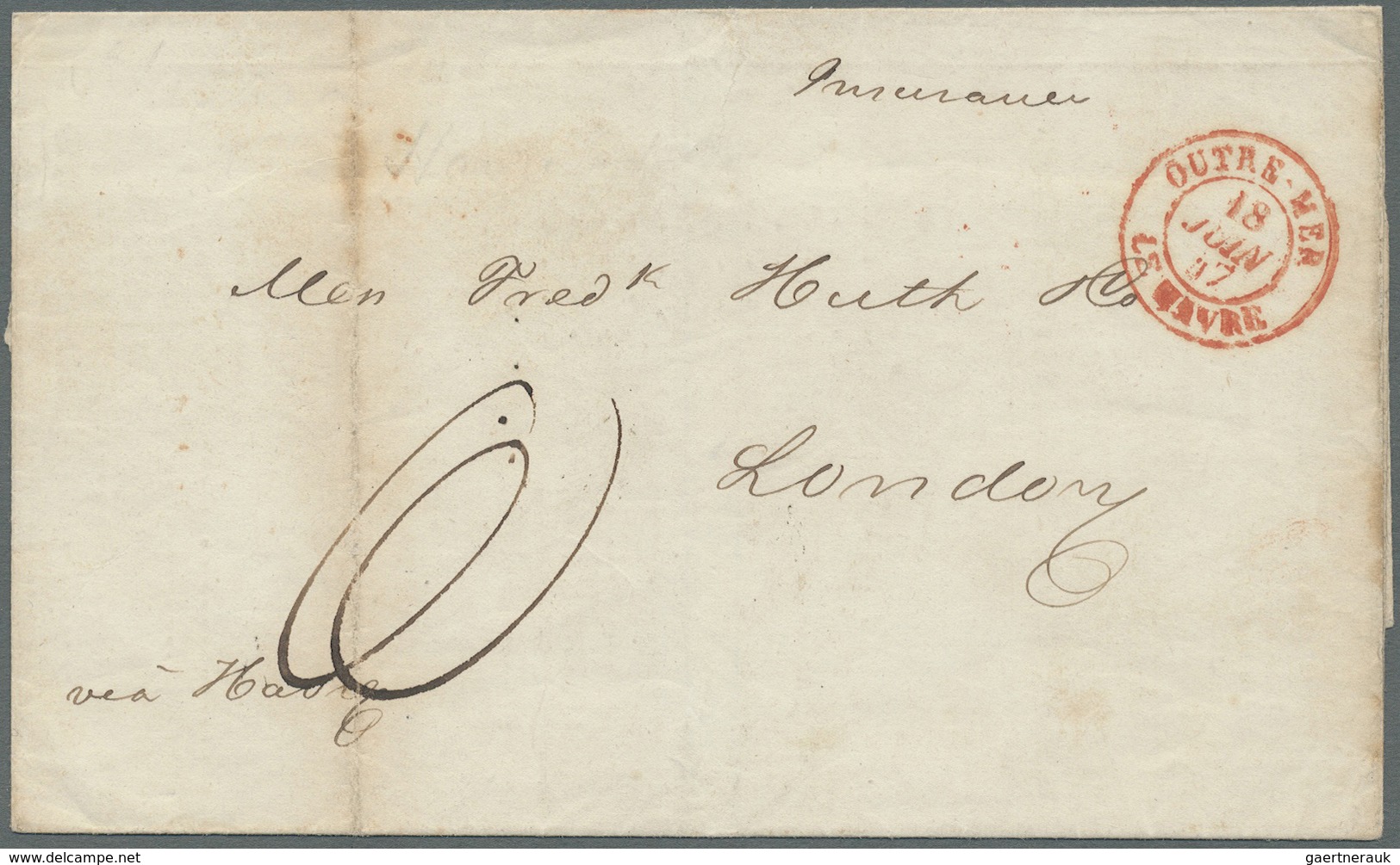 Br Großbritannien - Vorphilatelie: 1791/1850 Ca., 360 Early Covers With A Great Variety Of Cancellation - ...-1840 Préphilatélie