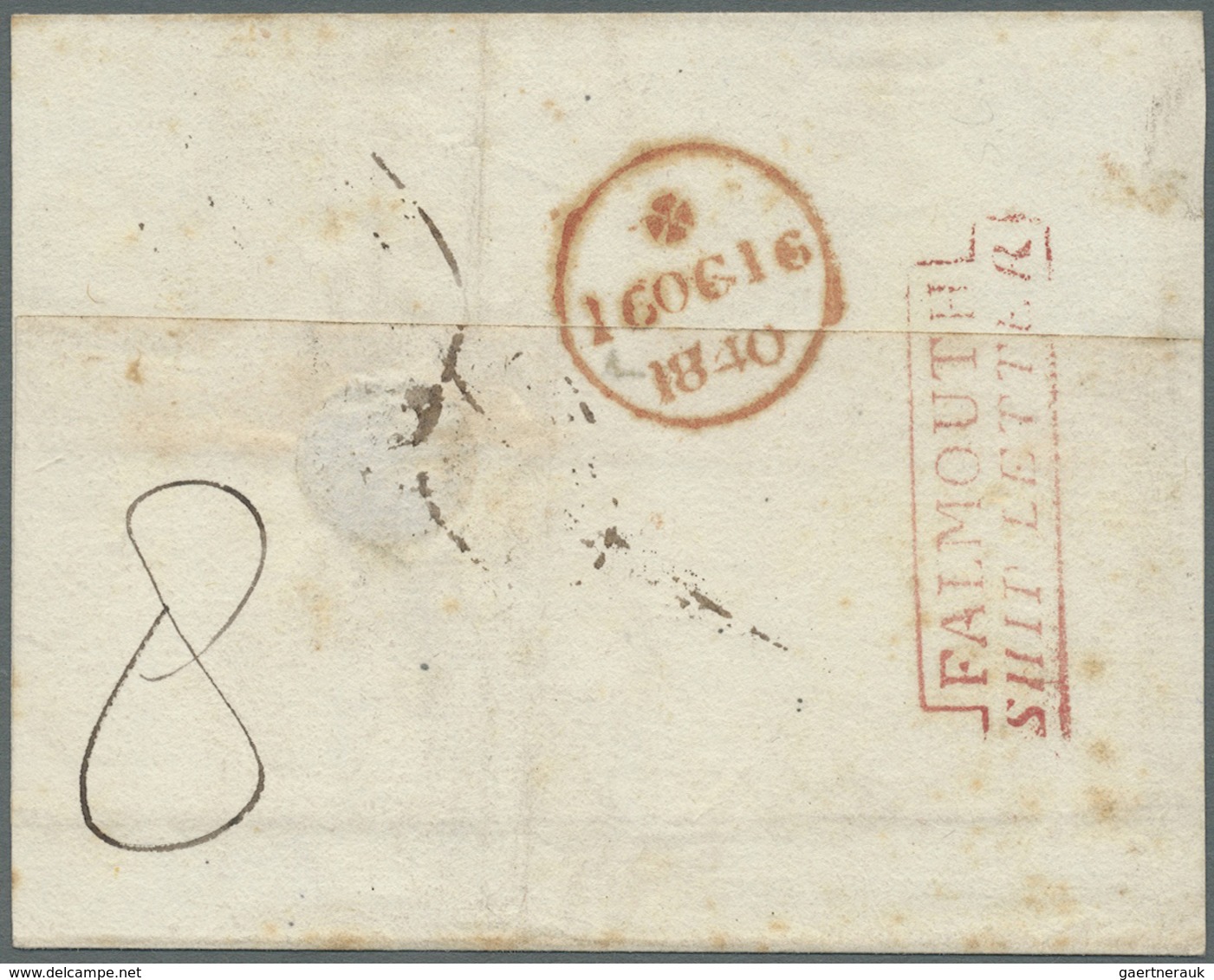 Br Großbritannien - Vorphilatelie: 1791/1850 ca., 360 early covers with a great variety of cancellation