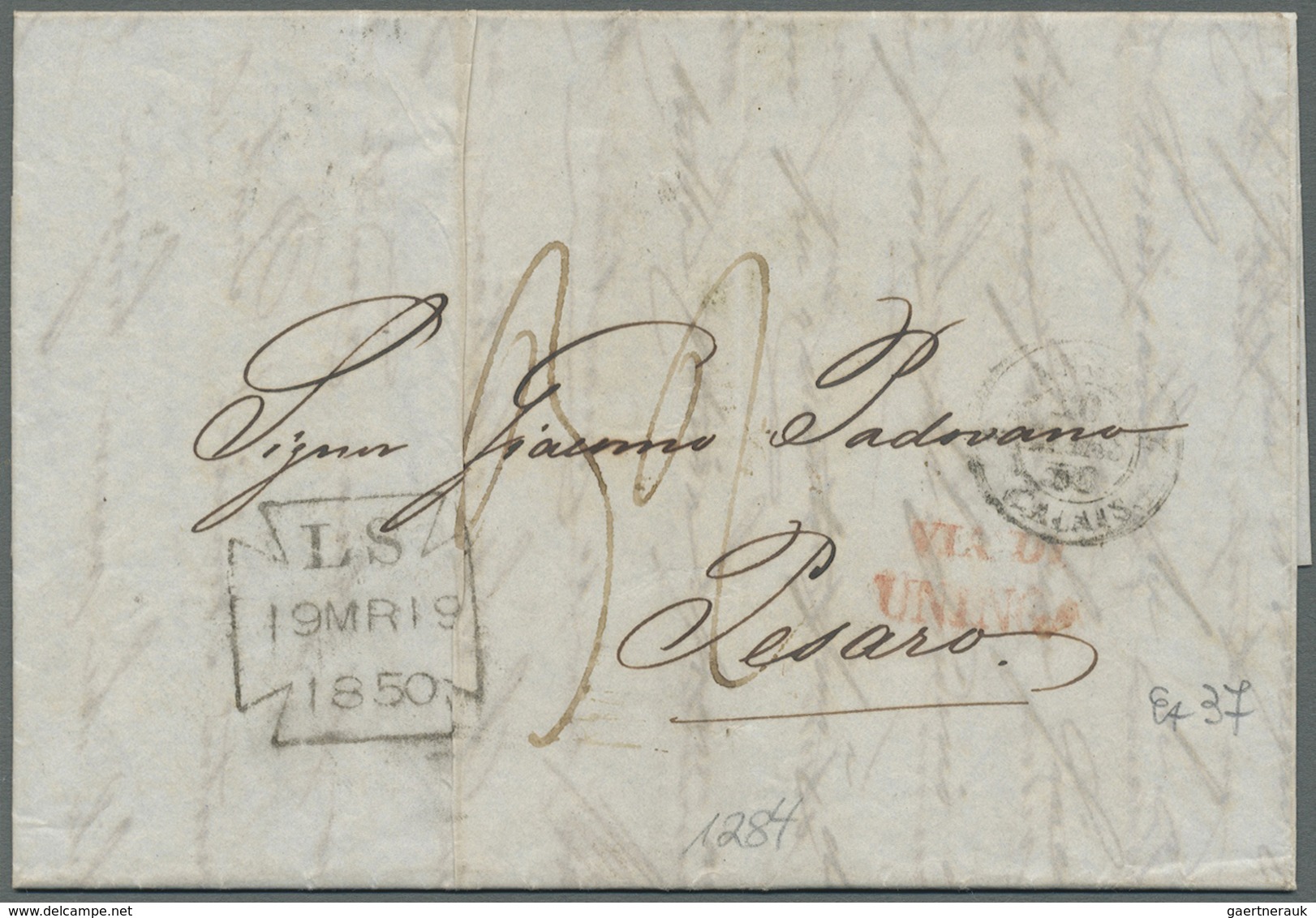 Br Großbritannien - Vorphilatelie: 1791/1850 ca., 360 early covers with a great variety of cancellation