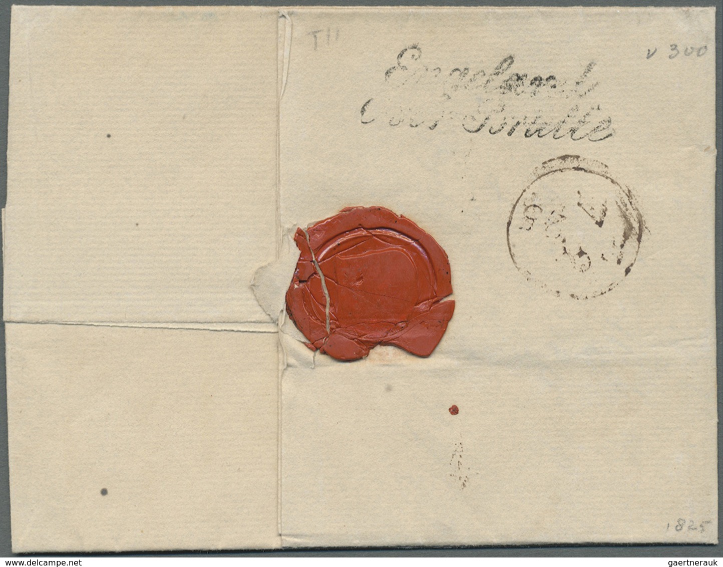 Br Großbritannien - Vorphilatelie: 1791/1850 ca., 360 early covers with a great variety of cancellation