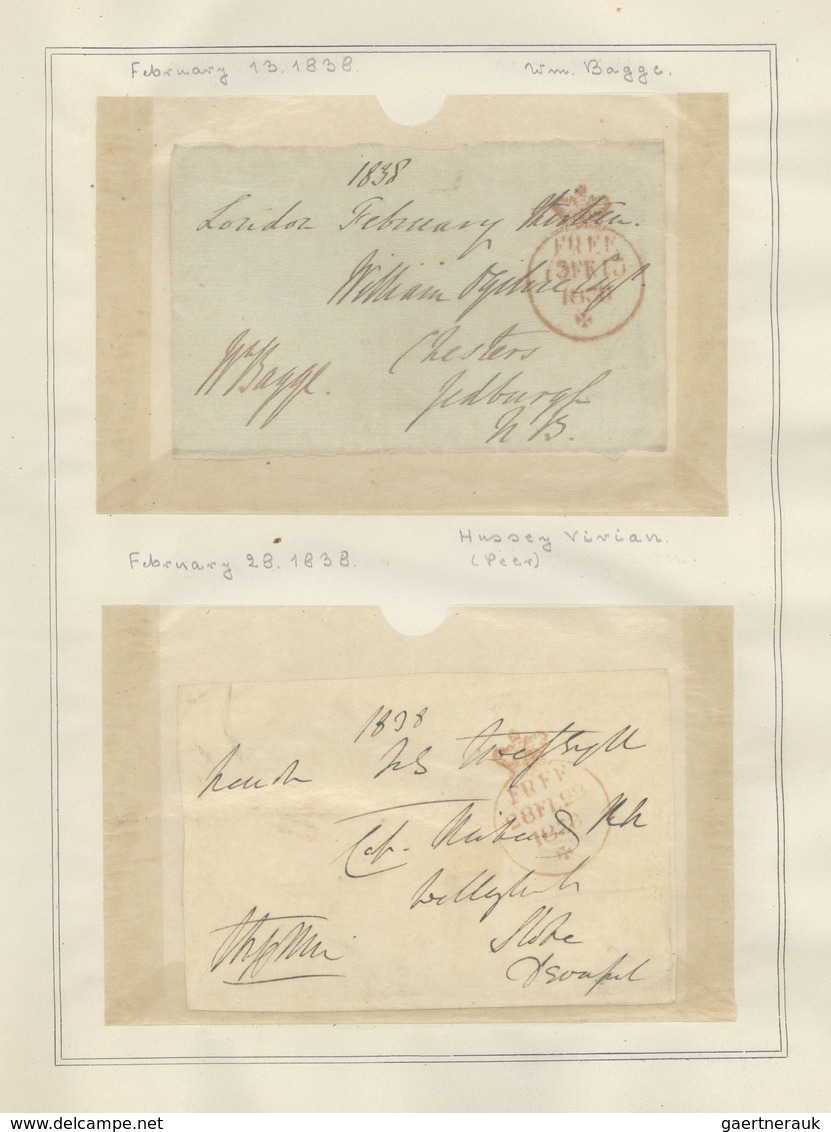 Brfst Großbritannien - Vorphilatelie: 1838/1839, HOUSE OF COMMONS, Collection Of 120 Fronts Of Covers Ex 1 - ...-1840 Préphilatélie