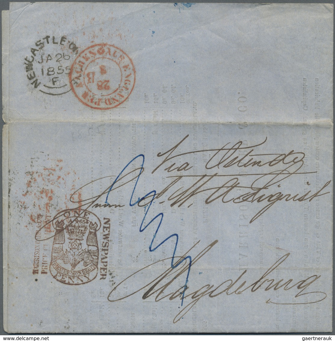 Br Großbritannien: 1820/1876, 17 Printed Pricelists Mostly Franked To Sweden, France, Denmark, Germany - Autres & Non Classés