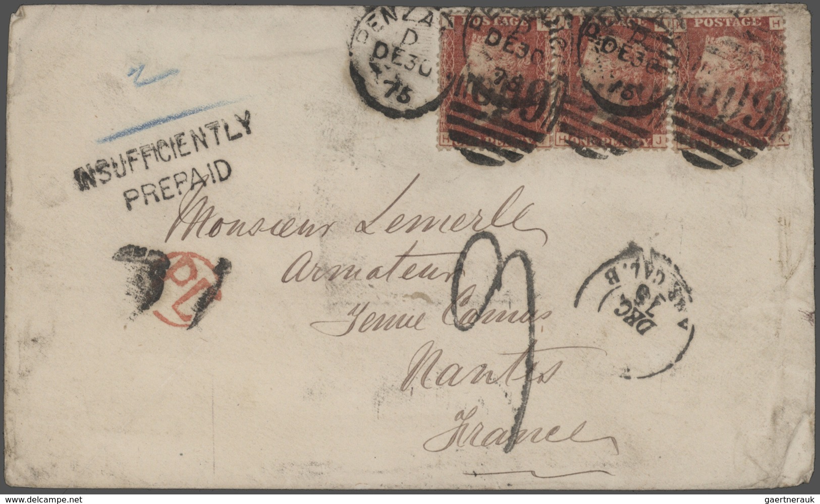 Br Großbritannien: 1836/1946: 77 better covers and postal stationeries including pre-philatelic, used A