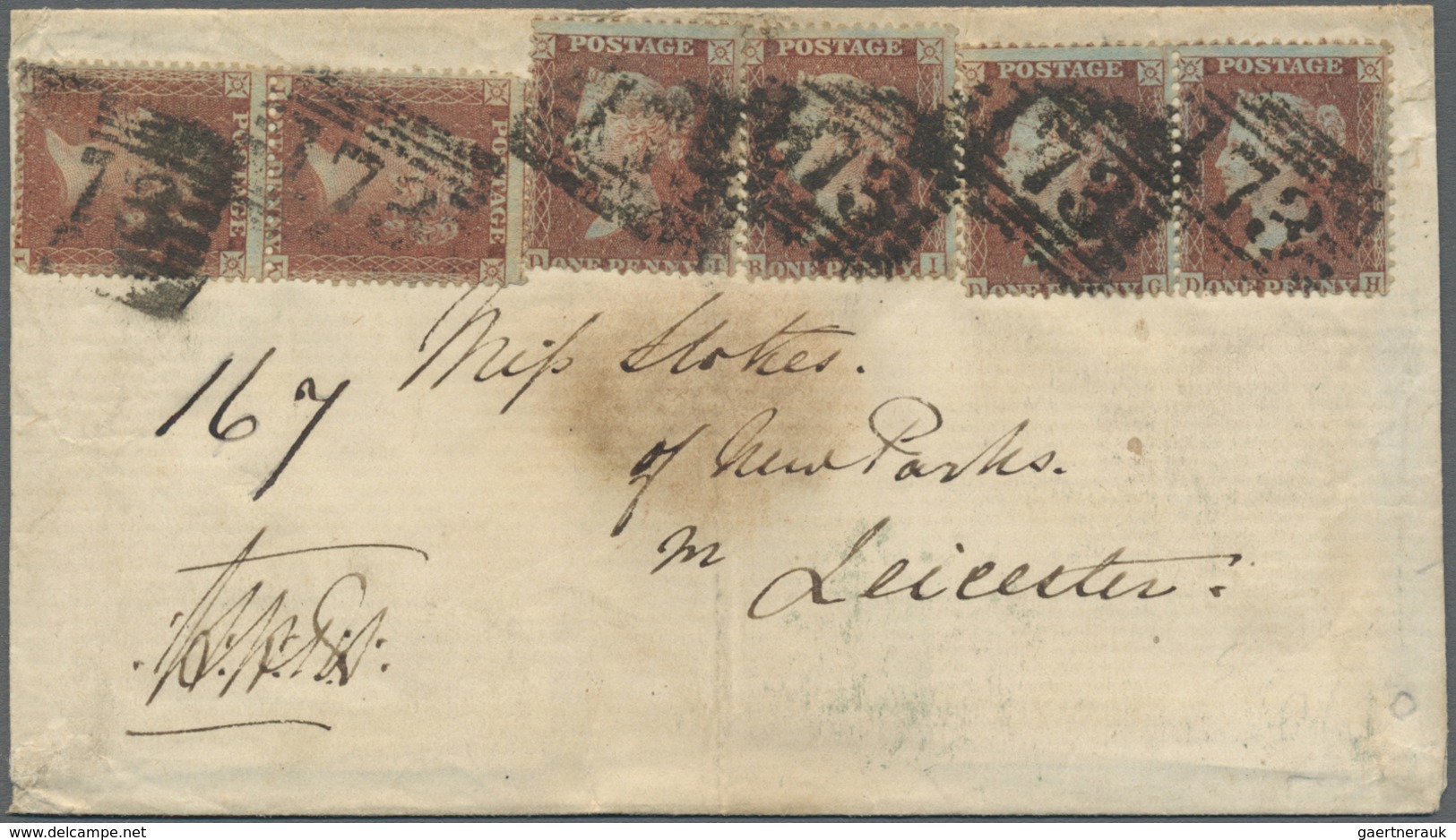 Br Großbritannien: 1838/1880 (ca.), collection of apprx. 77 covers mainly bearing frankings 1d. red and