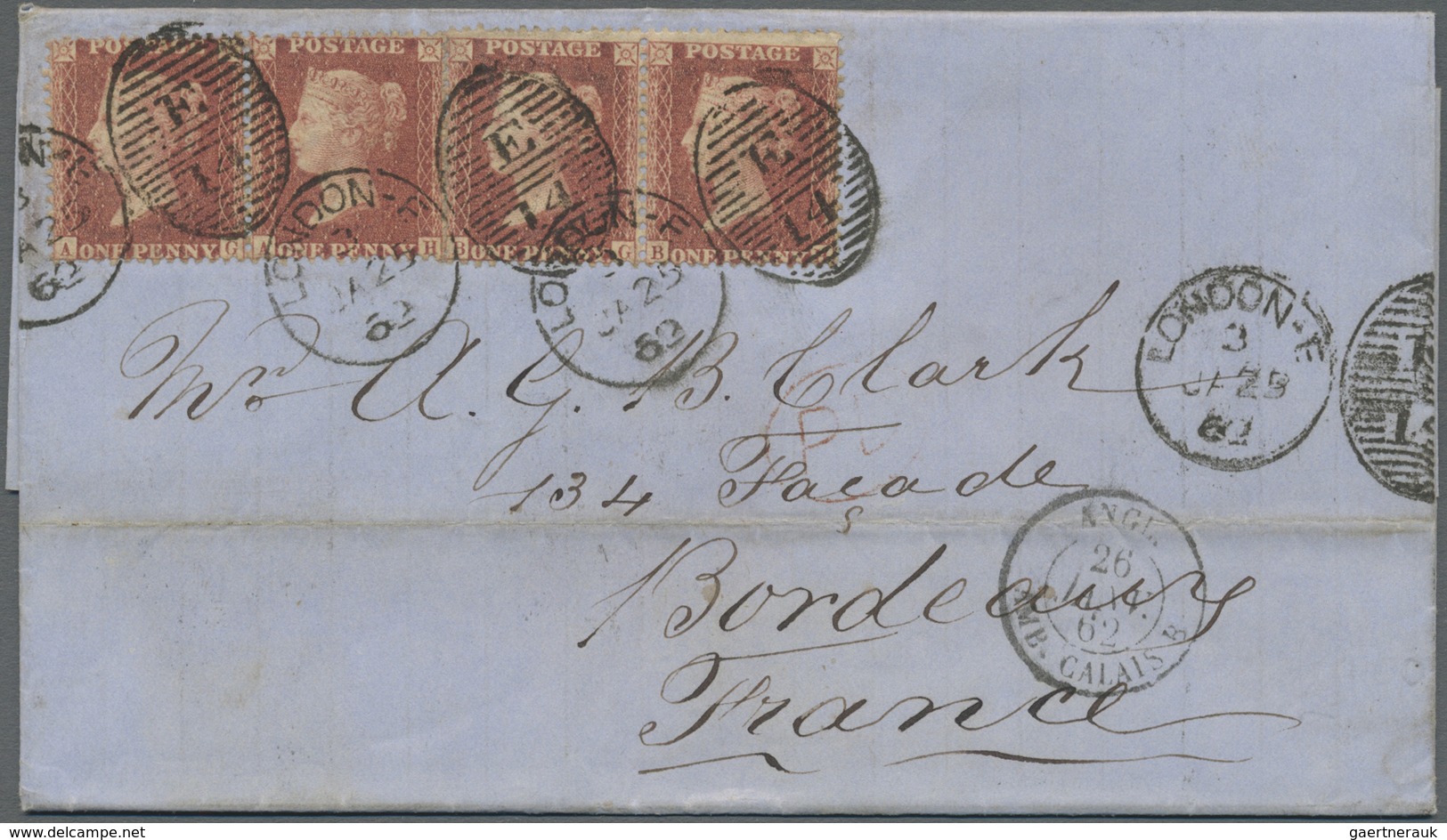 Br Großbritannien: 1838/1880 (ca.), collection of apprx. 77 covers mainly bearing frankings 1d. red and