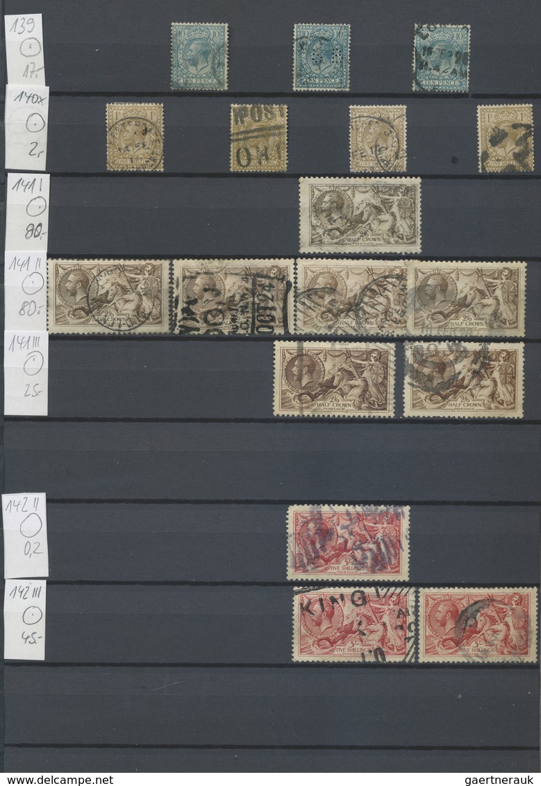 O/**/* Großbritannien: 1840/1964, mainly used accumulation/collection in a stockbook, varied condition, fro