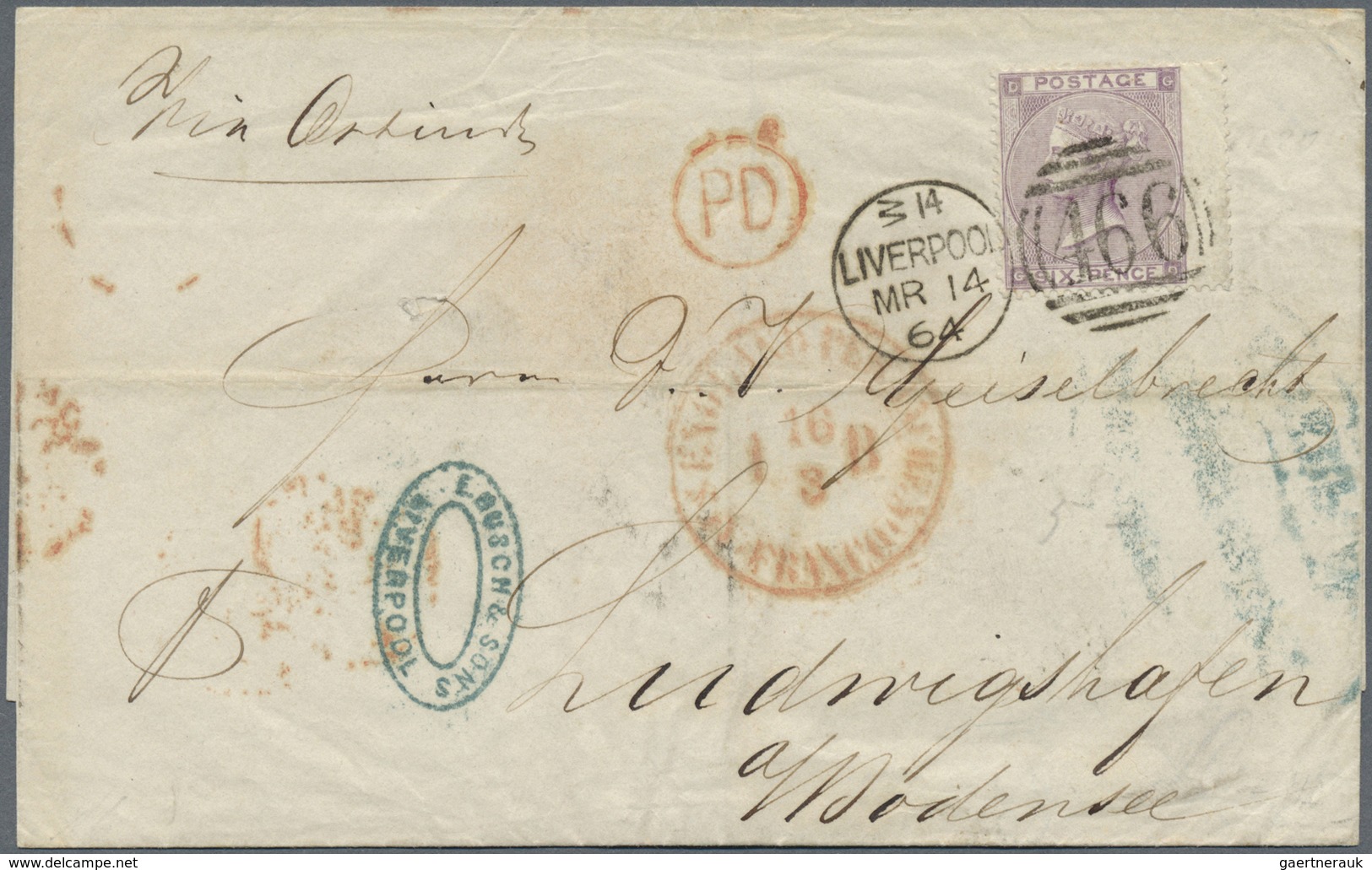 Br/GA Großbritannien: 1840/1960 (ca.), collection of apprx. 260 covers/cards/stationeries, from lettershee