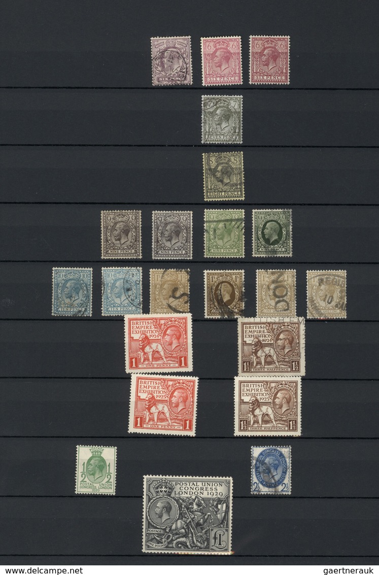 O/Br/* Großbritannien: 1840/1940 (ca.), Mainly Used Collection In A Stockbook With Main Value In The QV Iss - Autres & Non Classés