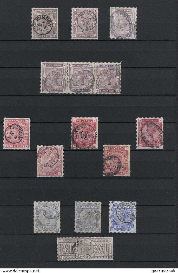 O/Br/* Großbritannien: 1840/1940 (ca.), Mainly Used Collection In A Stockbook With Main Value In The QV Iss - Autres & Non Classés