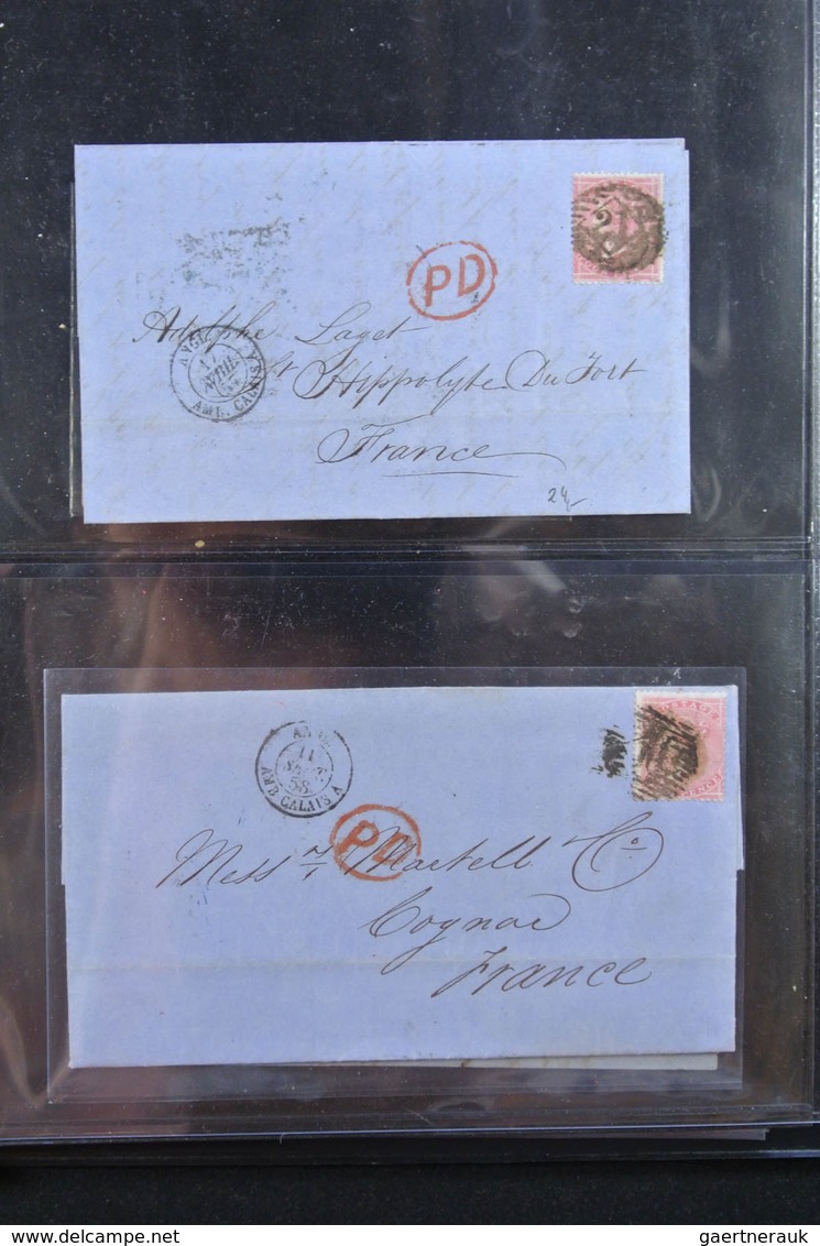 Großbritannien: 1840/1902: Great collection of single frankings, mainly in very fresh and wonderful