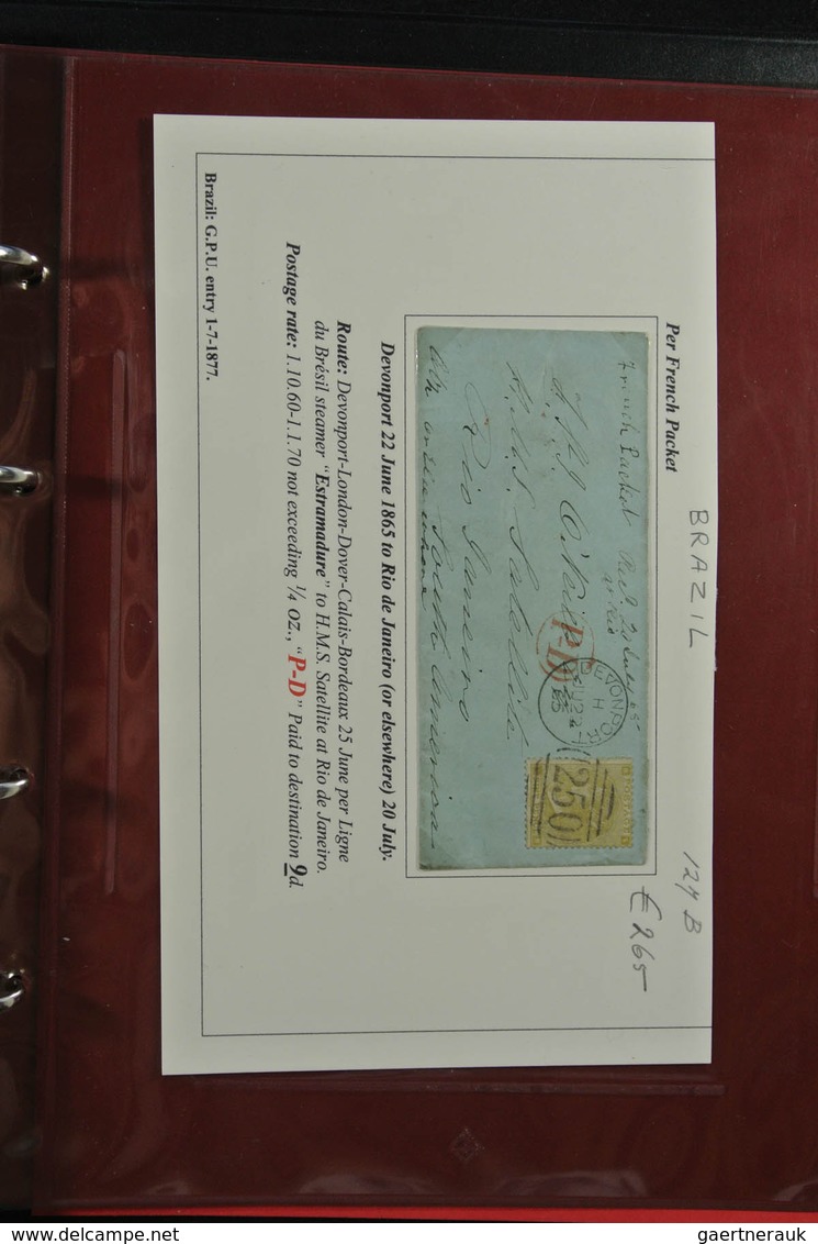 Großbritannien: 1840/1902: Great collection of single frankings, mainly in very fresh and wonderful