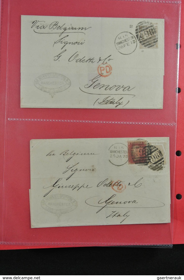 Großbritannien: 1840/1902: Great collection of single frankings, mainly in very fresh and wonderful