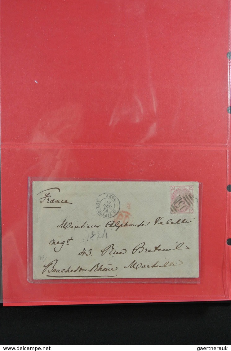 Großbritannien: 1840/1902: Great collection of single frankings, mainly in very fresh and wonderful