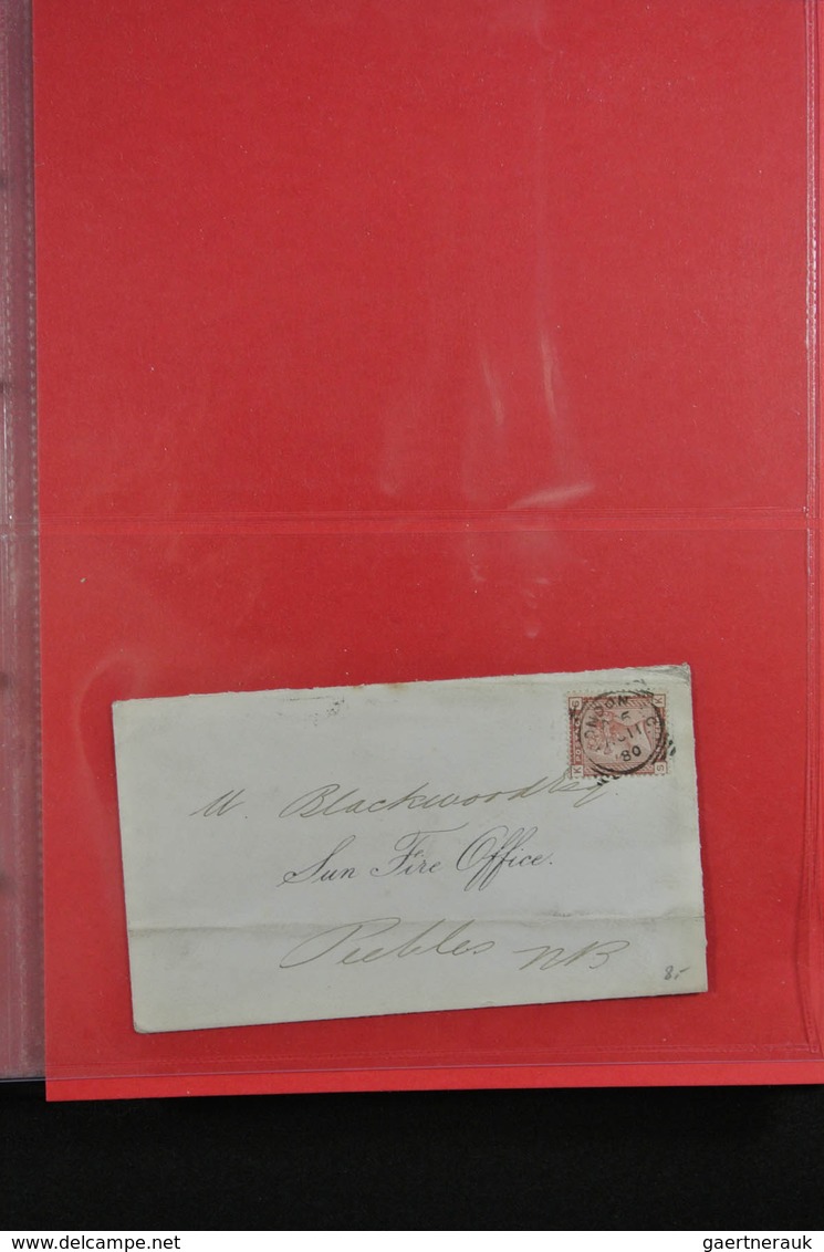 Großbritannien: 1840/1902: Great collection of single frankings, mainly in very fresh and wonderful