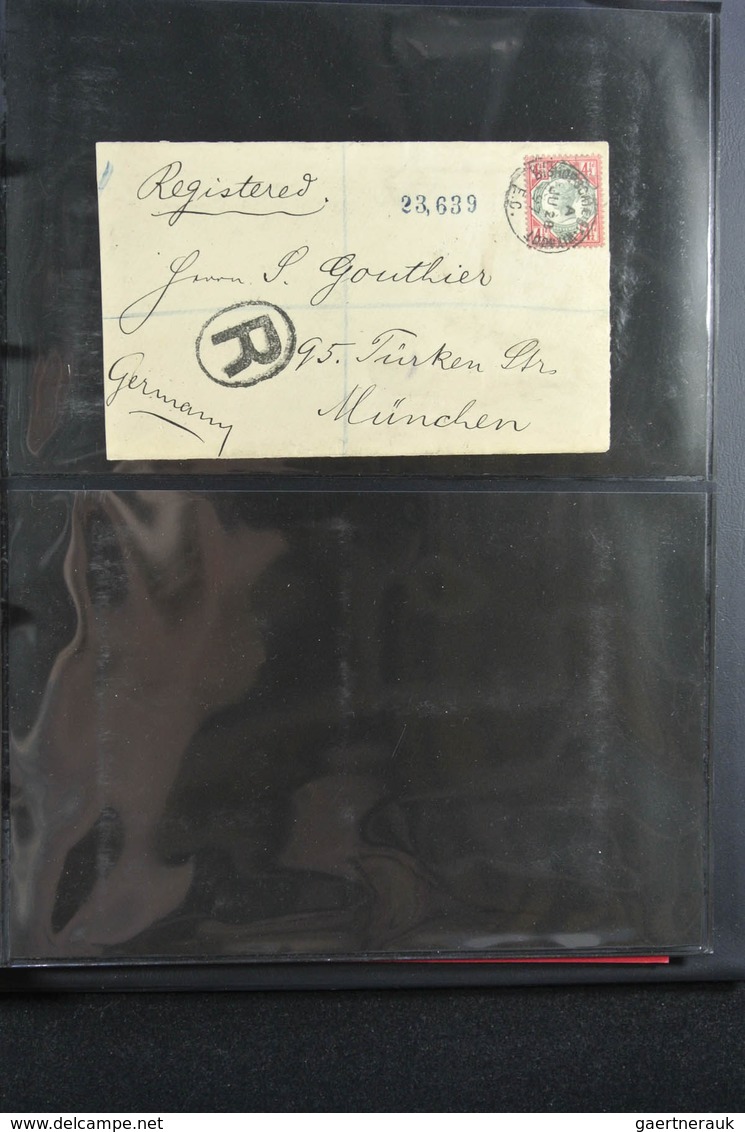 Großbritannien: 1840/1902: Great collection of single frankings, mainly in very fresh and wonderful