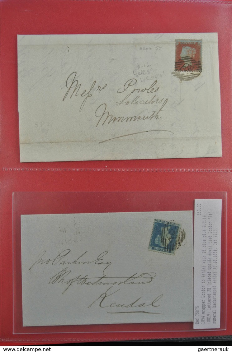 Großbritannien: 1840/1902: Great collection of single frankings, mainly in very fresh and wonderful