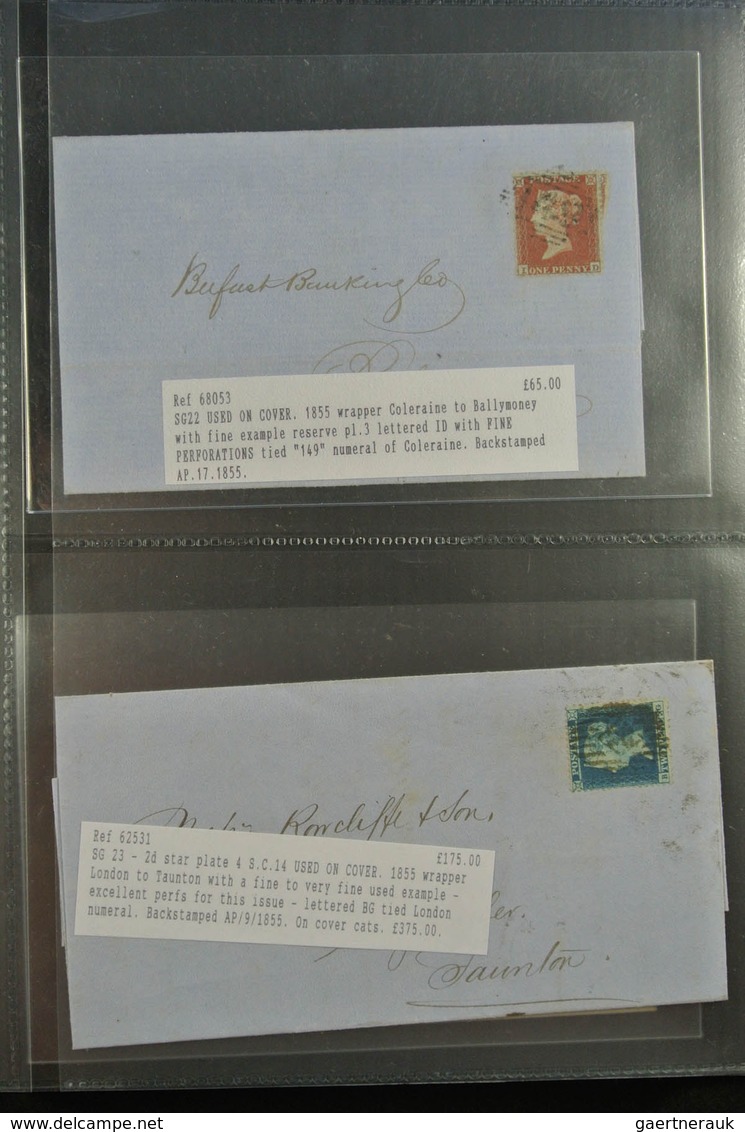 Großbritannien: 1840/1902: Great collection of single frankings, mainly in very fresh and wonderful