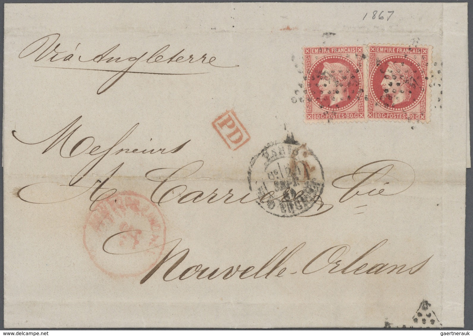 Br Großbritannien: 1840's-1880's Ca.: About 40-50 Covers From Great Britain And France, Many Sent To Sp - Autres & Non Classés