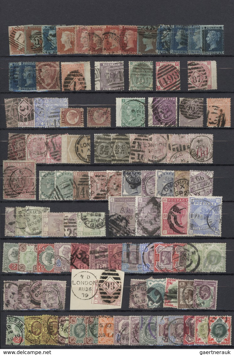 O Großbritannien: 1841/1940 (ca.), Used Accumulation Of Mainly QV Issues, Slightly Varied Condition, C - Autres & Non Classés