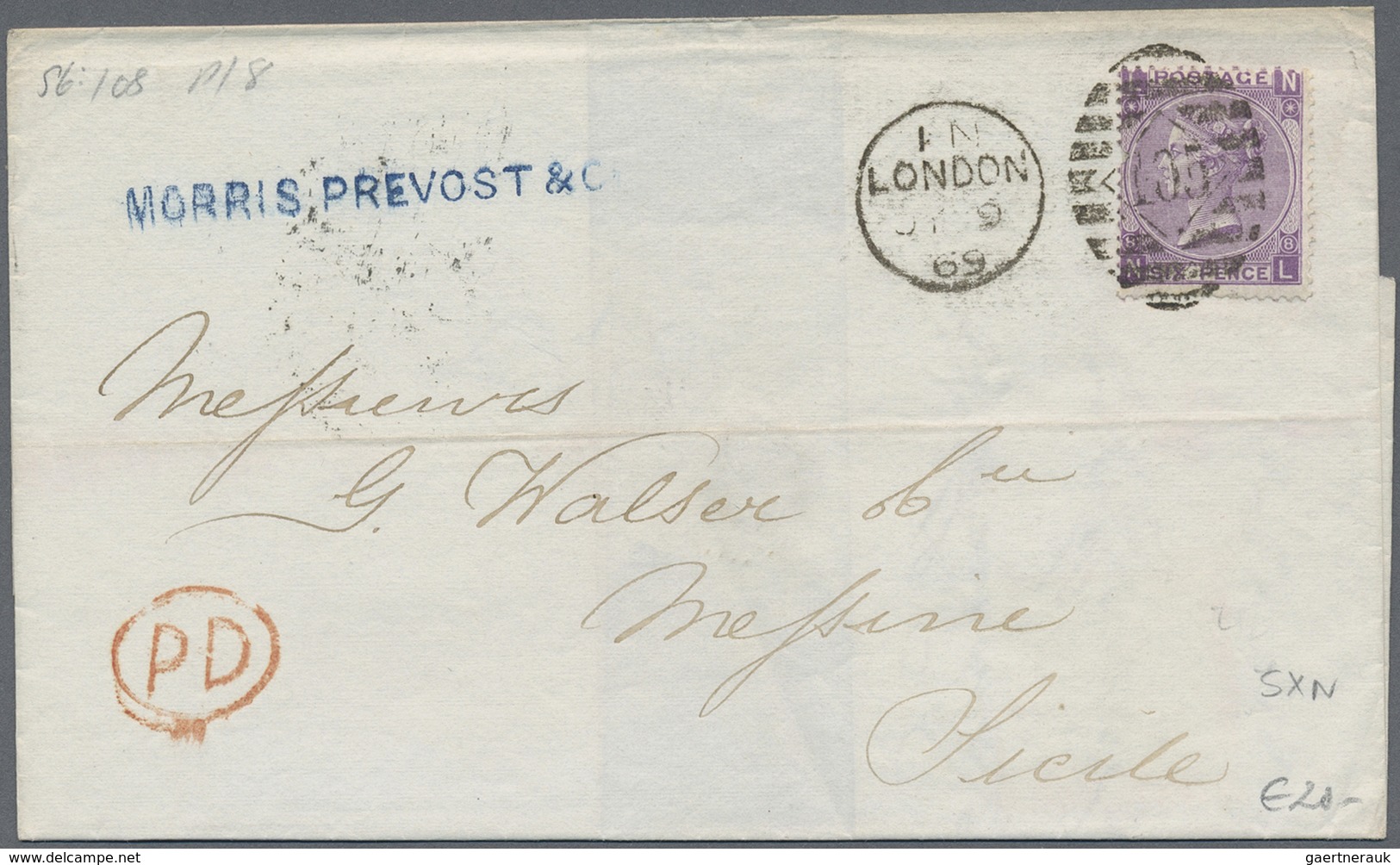 Br Großbritannien: 1841/1890 (ca): Queen Victoria: 217 Letters, Covers And Postal Stationary In A SAFE - Autres & Non Classés