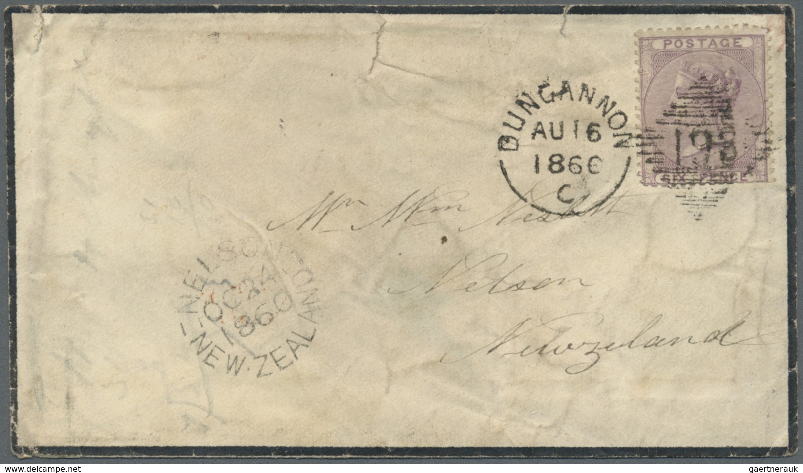 Br Großbritannien: 1860/1882 (ca.), Accumulation With 18 Covers Addressed To NEW ZEALAND With Many Diff - Autres & Non Classés