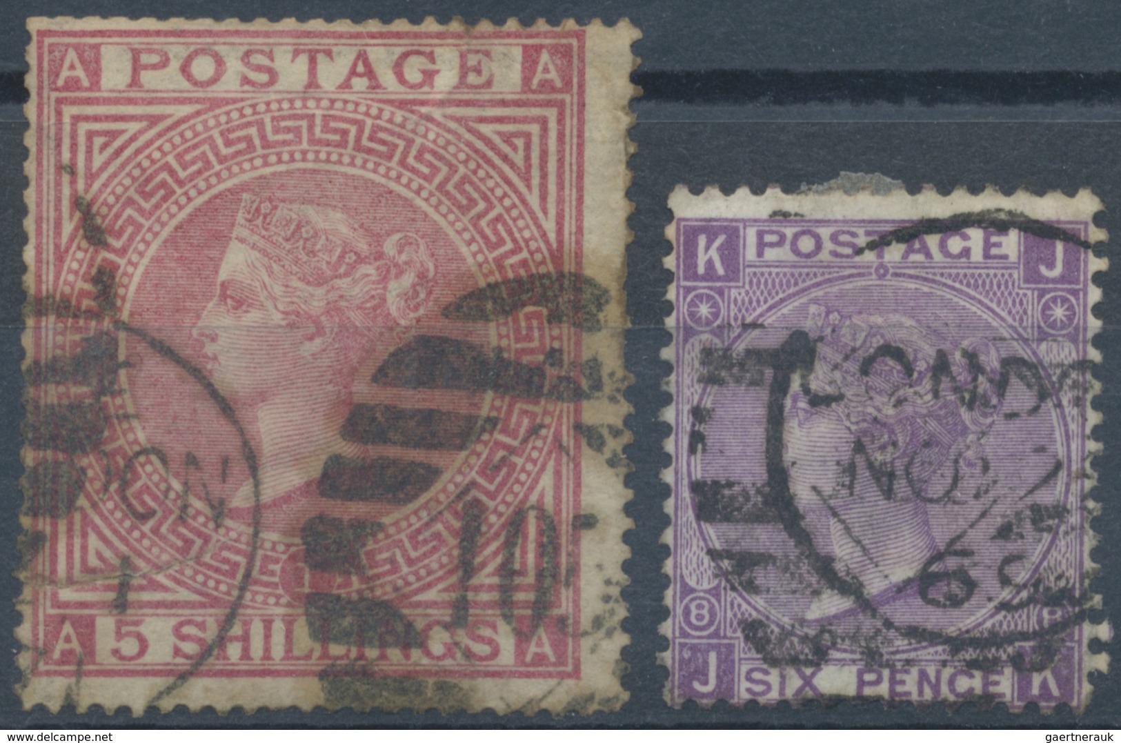 O Großbritannien: 1865/1935 (ca.), Used Assortment On Stockcards, Varied Condition, E.g. 16 Copies 4d. - Autres & Non Classés