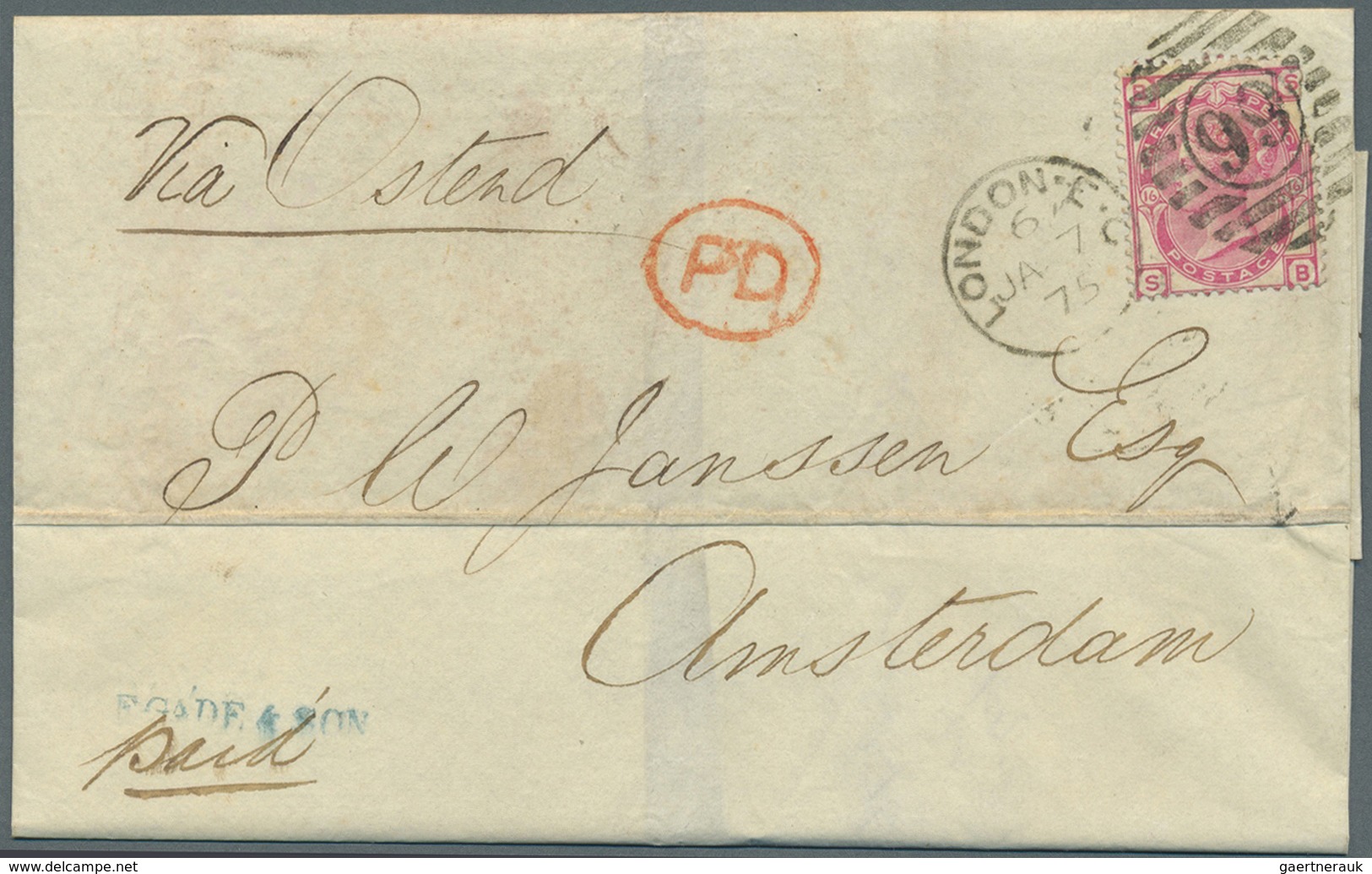 Br Großbritannien: 1870/1871, Small Archive Lot Of Ca. 20 Franked Letters To Netherlands In Fresh Conse - Autres & Non Classés