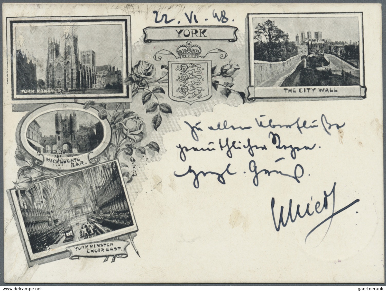 Großbritannien: 1898/1955, 96 Early Picture Postcards, Many From 1898 In Co Called "small Size" With - Autres & Non Classés