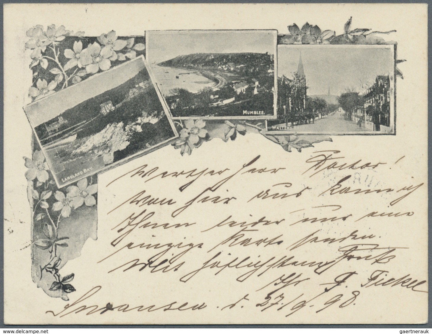 Großbritannien: 1898/1955, 96 early picture postcards, many from 1898 in co called "small size" with