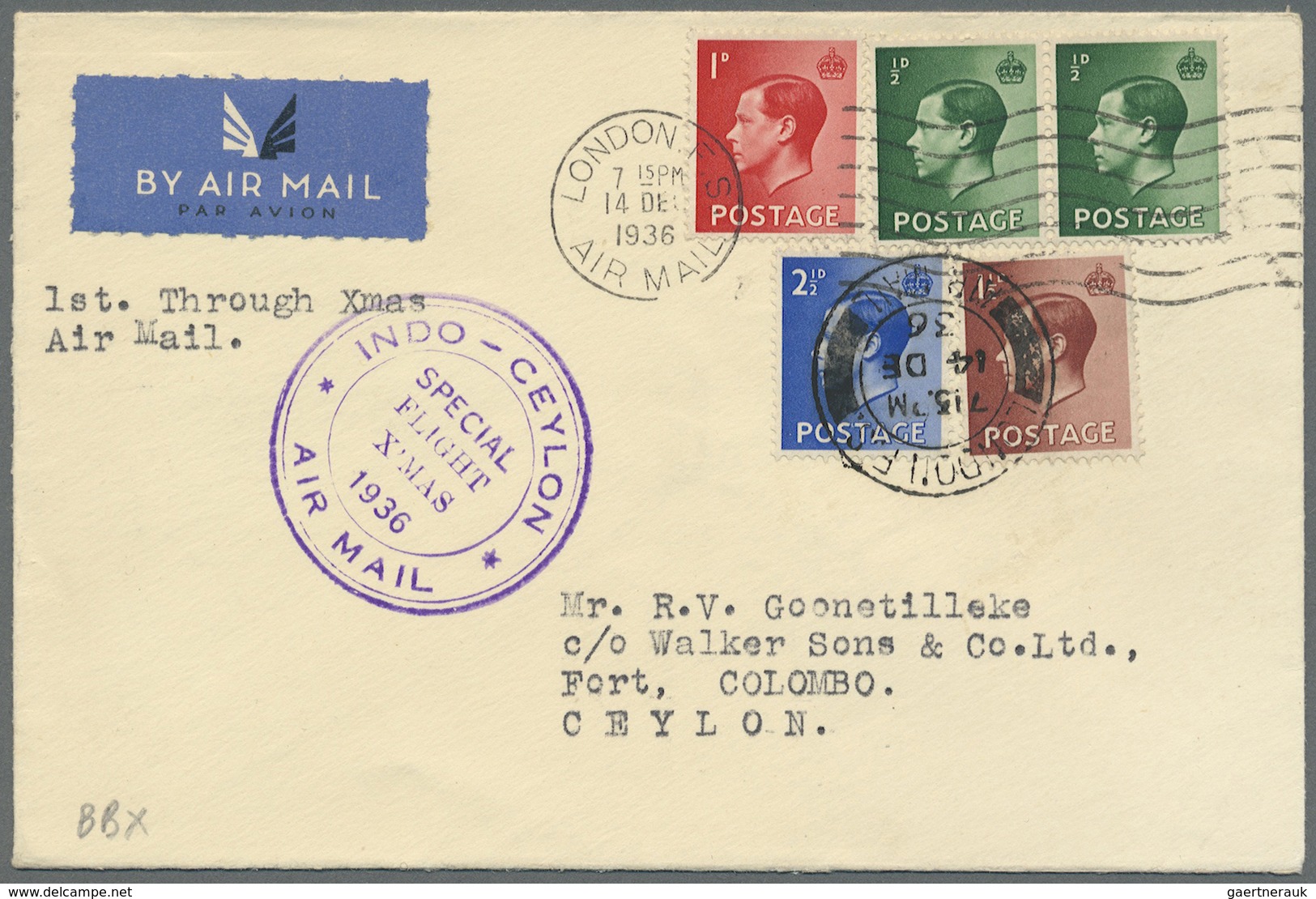 Br/GA Großbritannien: 1911 from, attractive lot of 49 items "AIRMAIL", first and foremost pre WWII covers