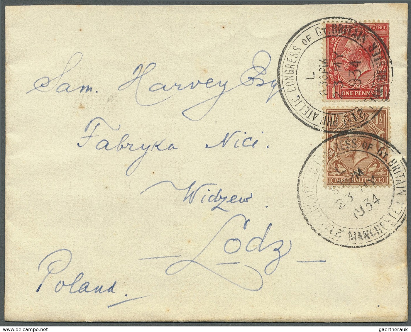 Br Großbritannien: 1912/1936 (ca.), KING GEORGE V: Unusual Accumulation With 18 Covers Of The KGV Issue - Autres & Non Classés