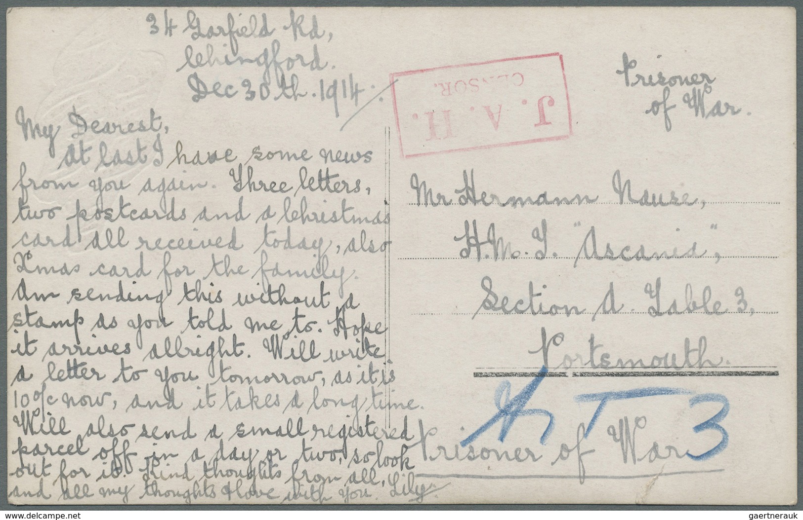 Br Großbritannien: 1915/1945, 318 POW Letters And Card From WW 1 And 2 In Nice Variety Of Camps With In - Autres & Non Classés