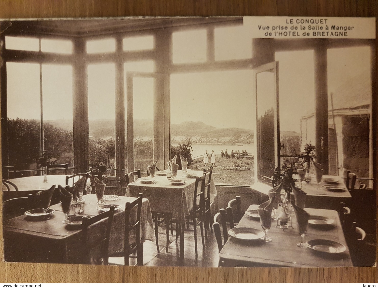 Le Conquet.vue Prise De La Salle à Manger De L'hôtel De Bretagne - Le Conquet