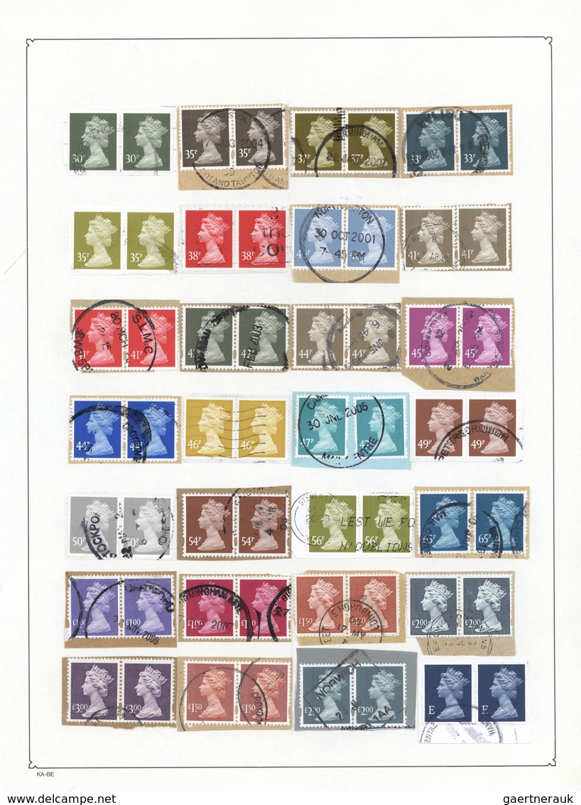 Brfst/O/** Großbritannien - Machin: 1973/2000 (ca.), Comprehensive Collection Of The Definitives Machins/Castle - Série 'Machin'