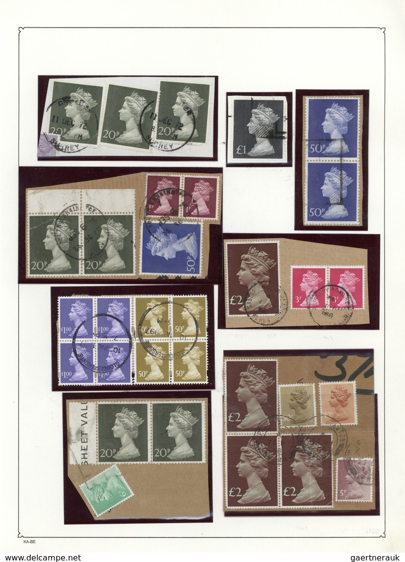 Brfst/O/** Großbritannien - Machin: 1973/2000 (ca.), Comprehensive Collection Of The Definitives Machins/Castle - Série 'Machin'