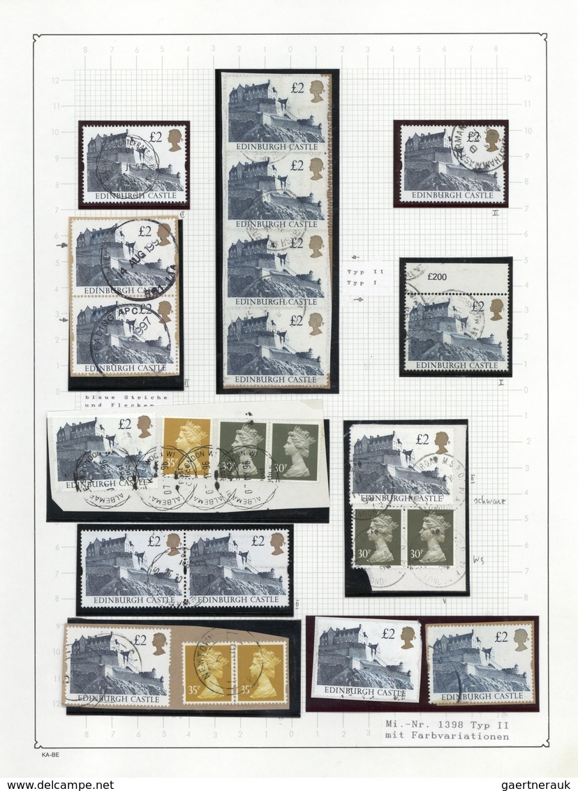 Brfst/O/** Großbritannien - Machin: 1973/2000 (ca.), Comprehensive Collection Of The Definitives Machins/Castle - Série 'Machin'