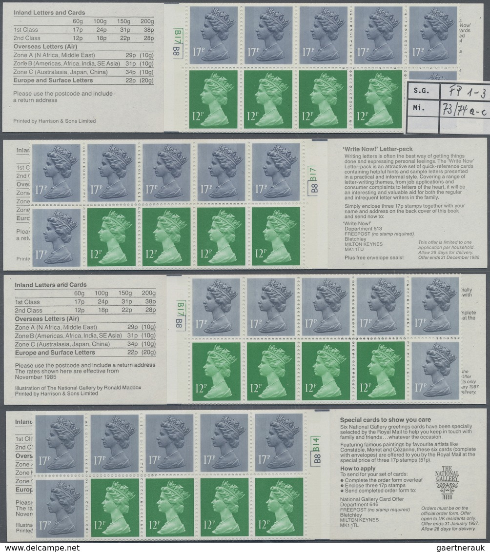 ** Großbritannien - Markenheftchen: 1985/1988 (ca.), Specialised Accumulation Of Apprx. 140 Booklets, M - Carnets