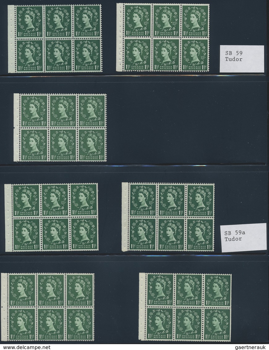 **/O/* Großbritannien - Zusammendrucke: 1953/1968, QEII Wildings, Almost Exclusively U/m Collection Of Appr - Autres & Non Classés