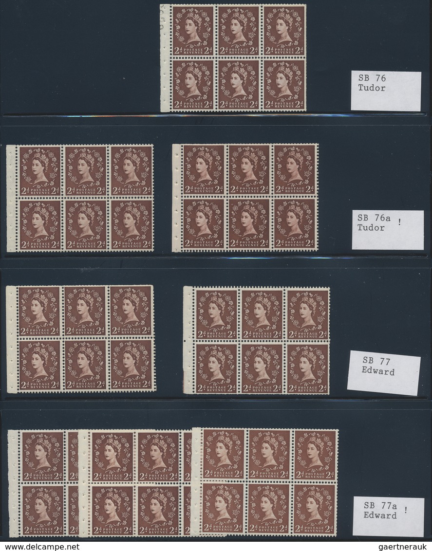 **/O/* Großbritannien - Zusammendrucke: 1953/1968, QEII Wildings, almost exclusively u/m collection of appr