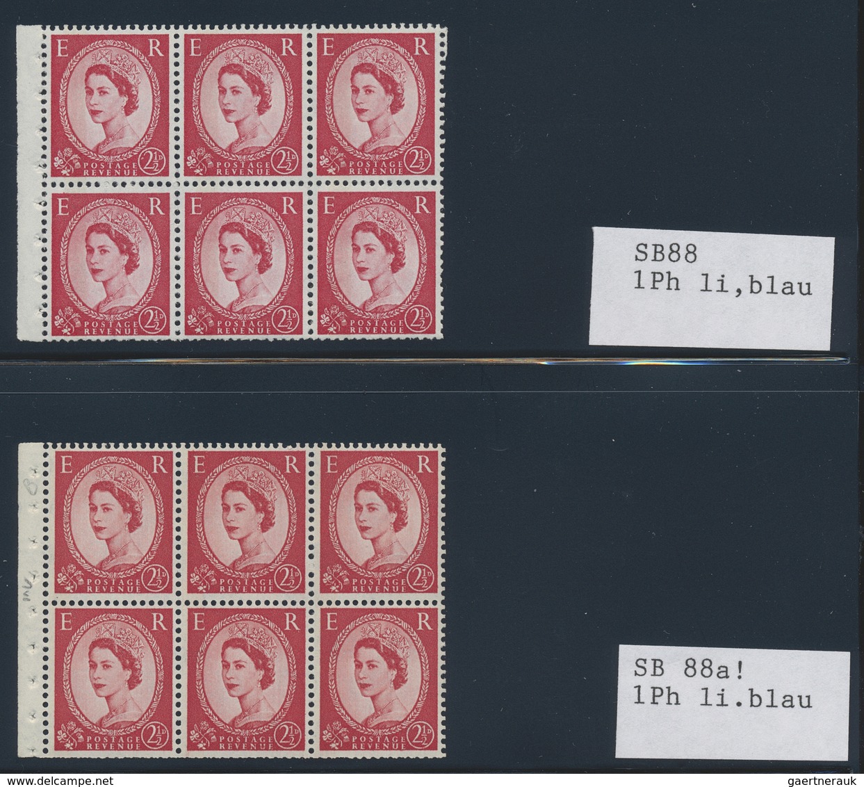 **/O/* Großbritannien - Zusammendrucke: 1953/1968, QEII Wildings, almost exclusively u/m collection of appr