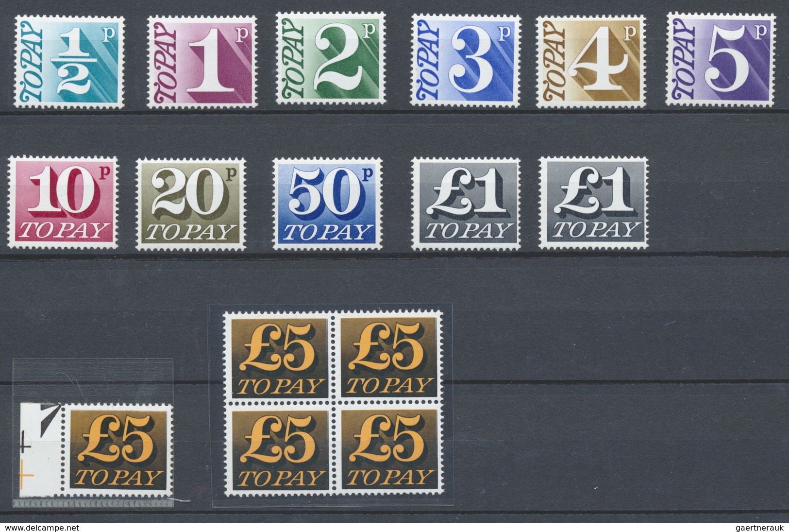 **/* Großbritannien - Portomarken: 1954/1973, Mint Collection Incl. SG D40/45 (excl. 2d.), 4d Imperf. Pai - Tasse