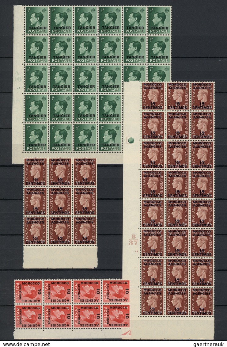 ** Britische Post In Marokko: 1936/1937, Morocco/Tangier, KEVIII/KGVI, U/m Accumulation Of More Than 2. - Autres & Non Classés