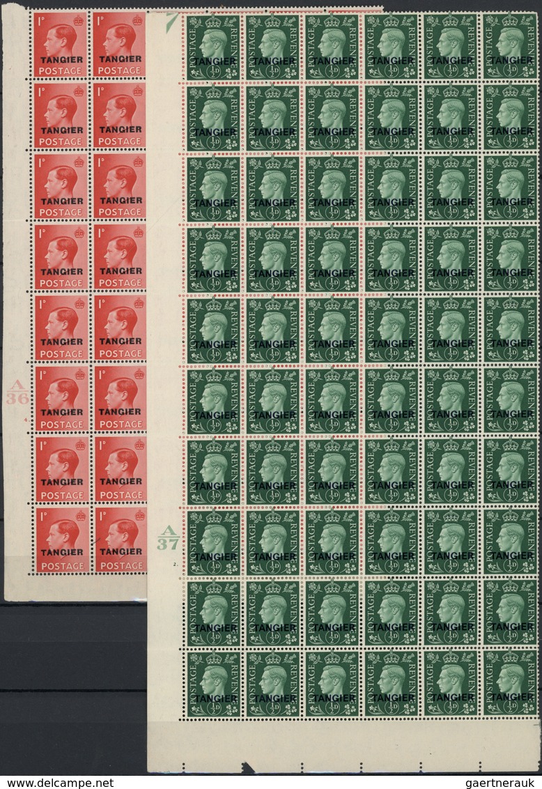 ** Britische Post In Marokko: 1936/1937, Morocco/Tangier, KEVIII/KGVI, U/m Accumulation Of More Than 2. - Autres & Non Classés