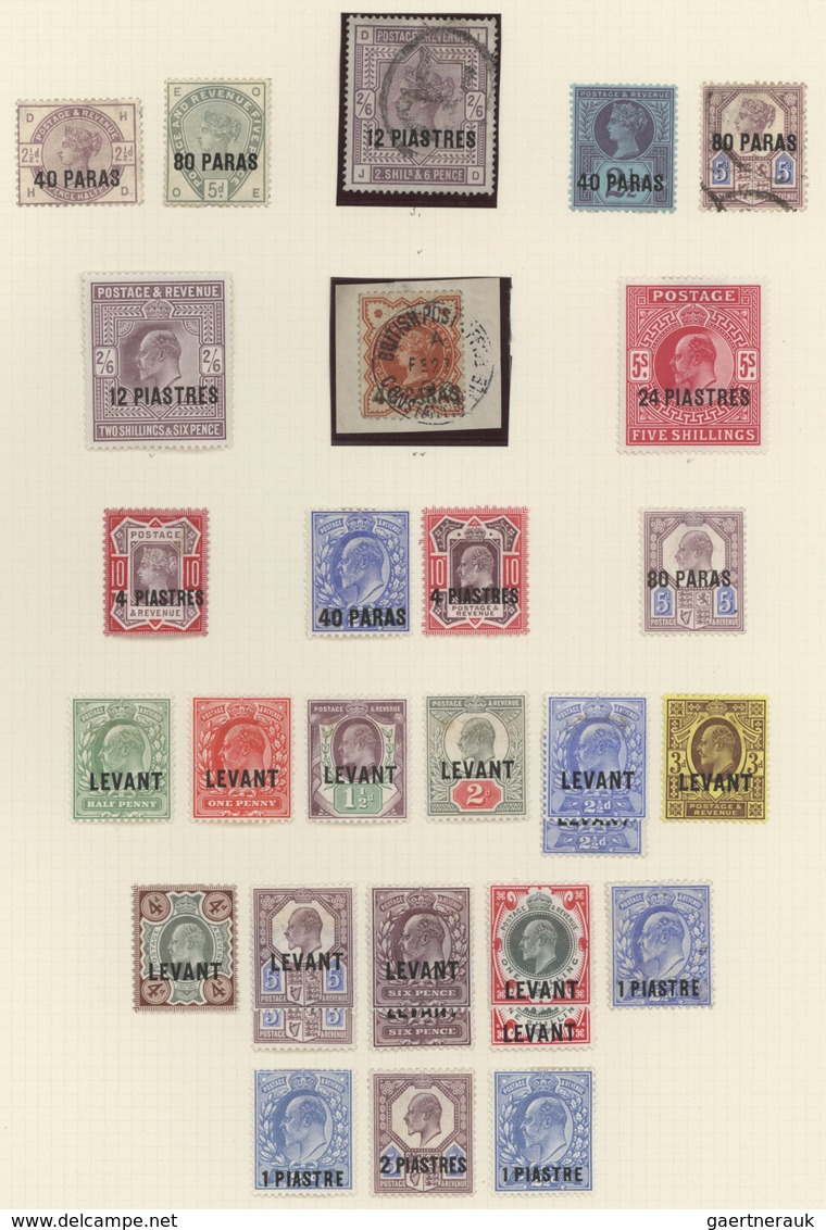 */** Britische Post In Der Türkei: 1880/1920, British Levante Collection Mint LH (few Used) Incl. Some Hi - Autres & Non Classés