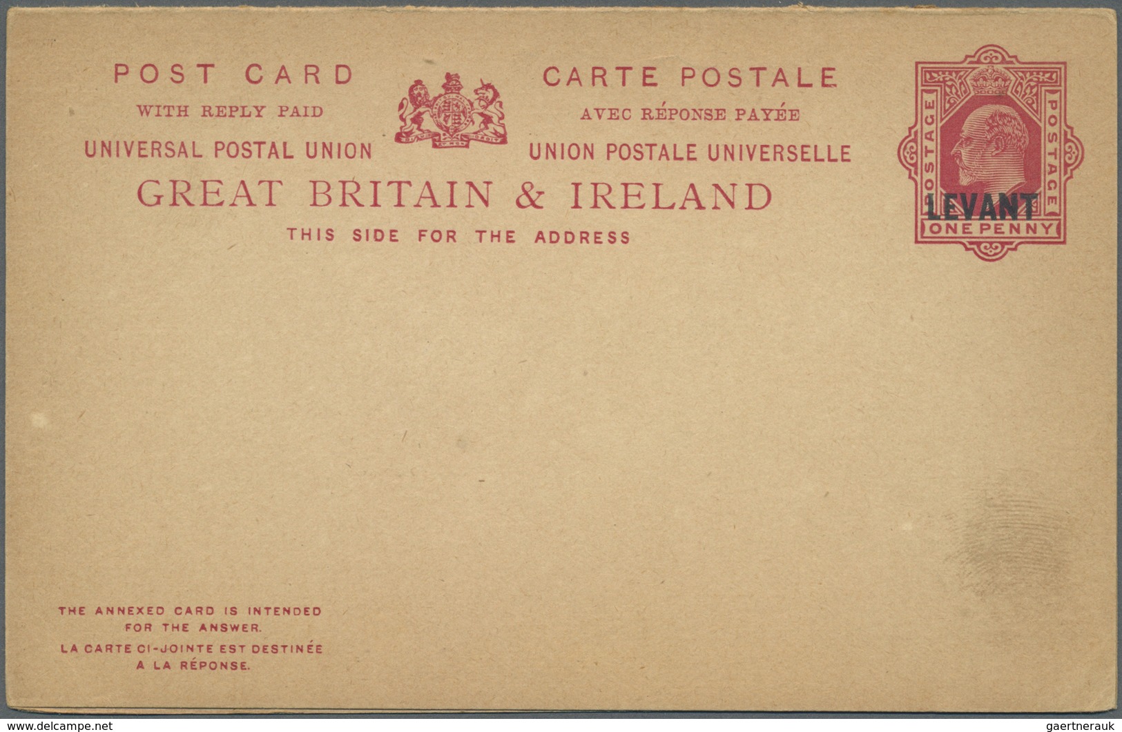 GA Britische Post In Der Türkei: 1902-1912: Collection Of 10 Postal Stationery Cards, Registered Envelo - Andere & Zonder Classificatie